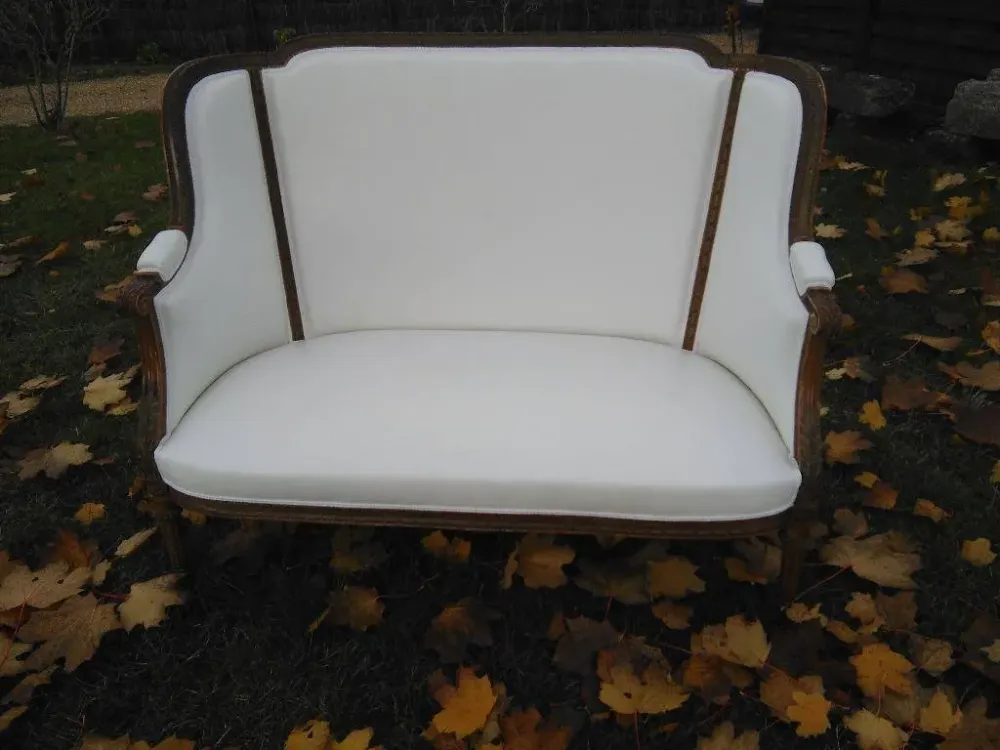 fauteuil blanc long